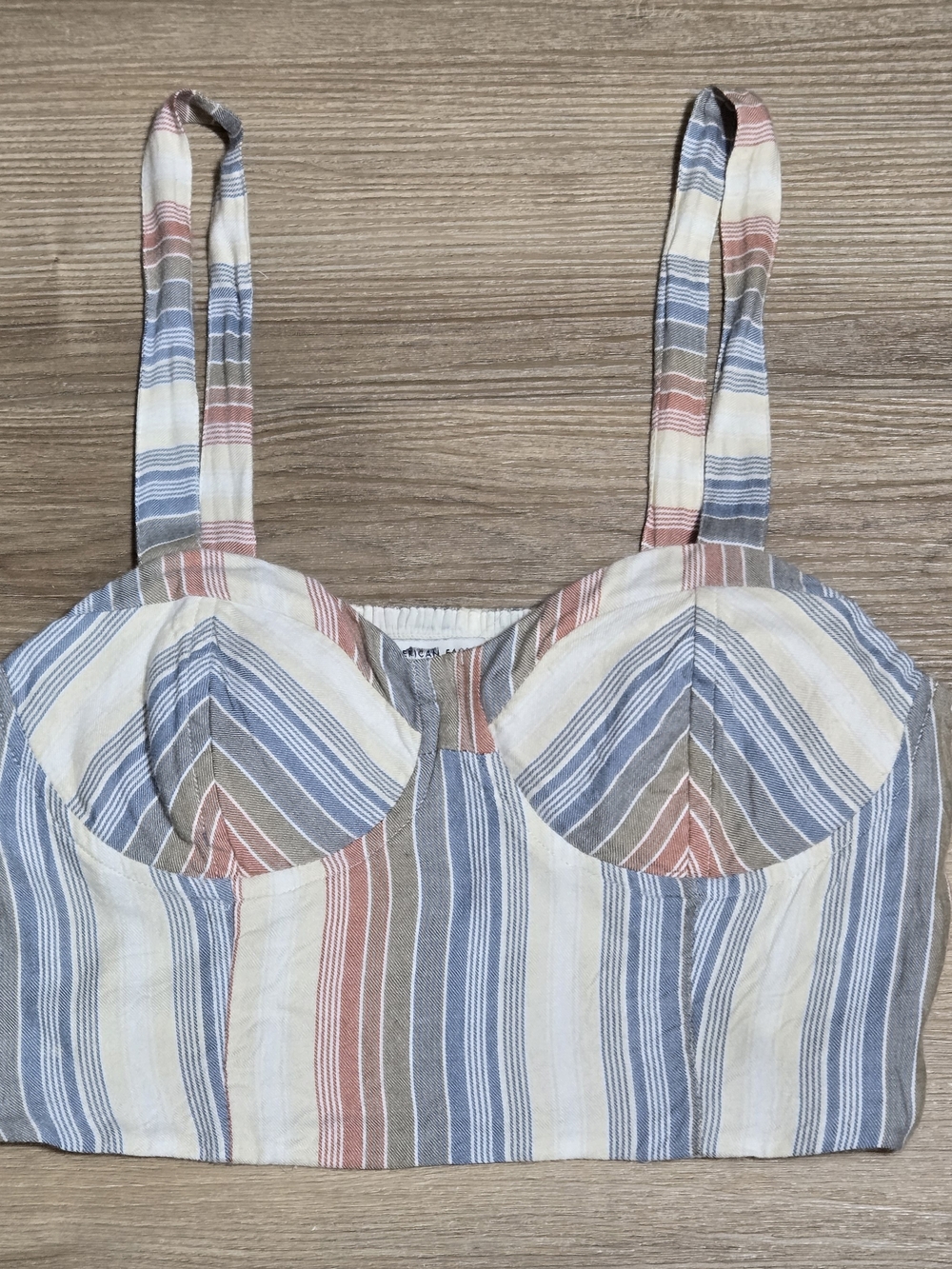 American Eagle Outfitters Striped Bralette Crop Top